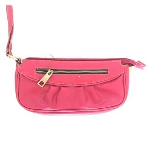 Pink Fashion Clutch with Contrasting Zipper 🔴